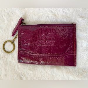 Coach keychain card holder
